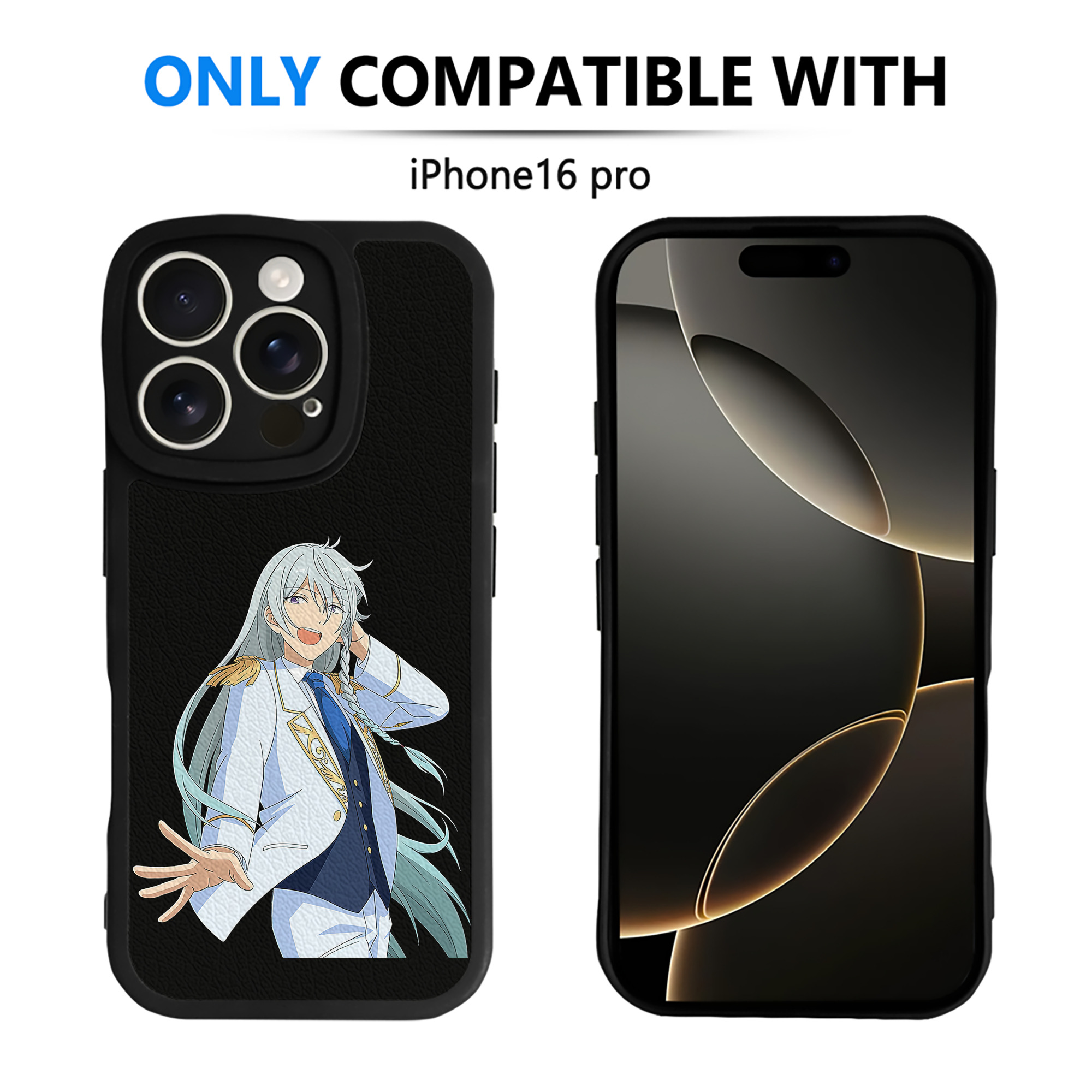（画像用） あんさんぶるスターズ! Ensemble Stars 【iPhone 16シリーズ対応】シリコンスマホケース（レザー調） 材質：シリコン